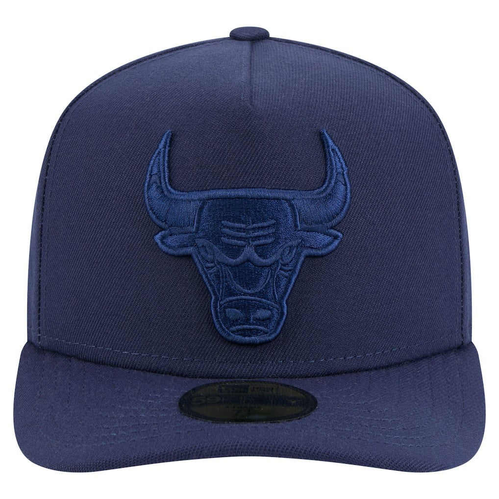 Chicago Bulls Colorpack A-Frame Pinch Front 59FIFTY Fitted Hat Navy