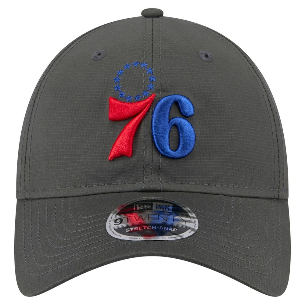 Philadelphia 76ers Active Ripstop 9TWENTY Adjustable Hat Charcoal