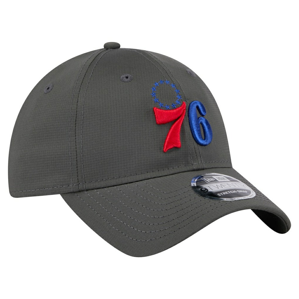 Philadelphia 76ers Active Ripstop 9TWENTY Adjustable Hat Charcoal