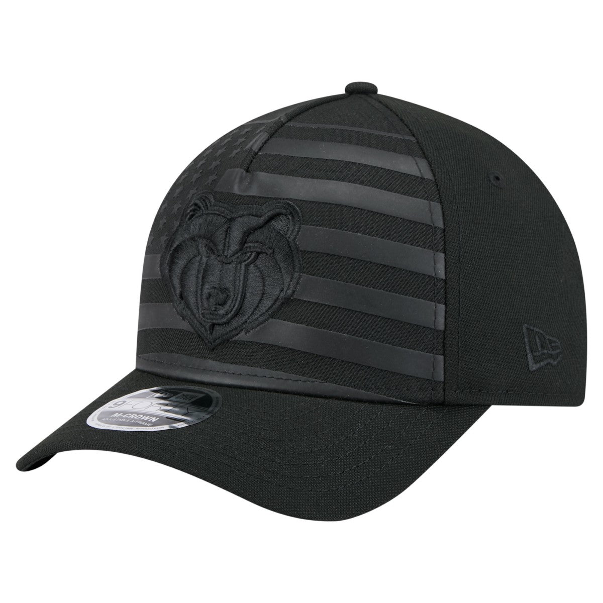 Memphis Grizzlies Game Day Flag A-Frame 9FORTY Adjustable Hat Black