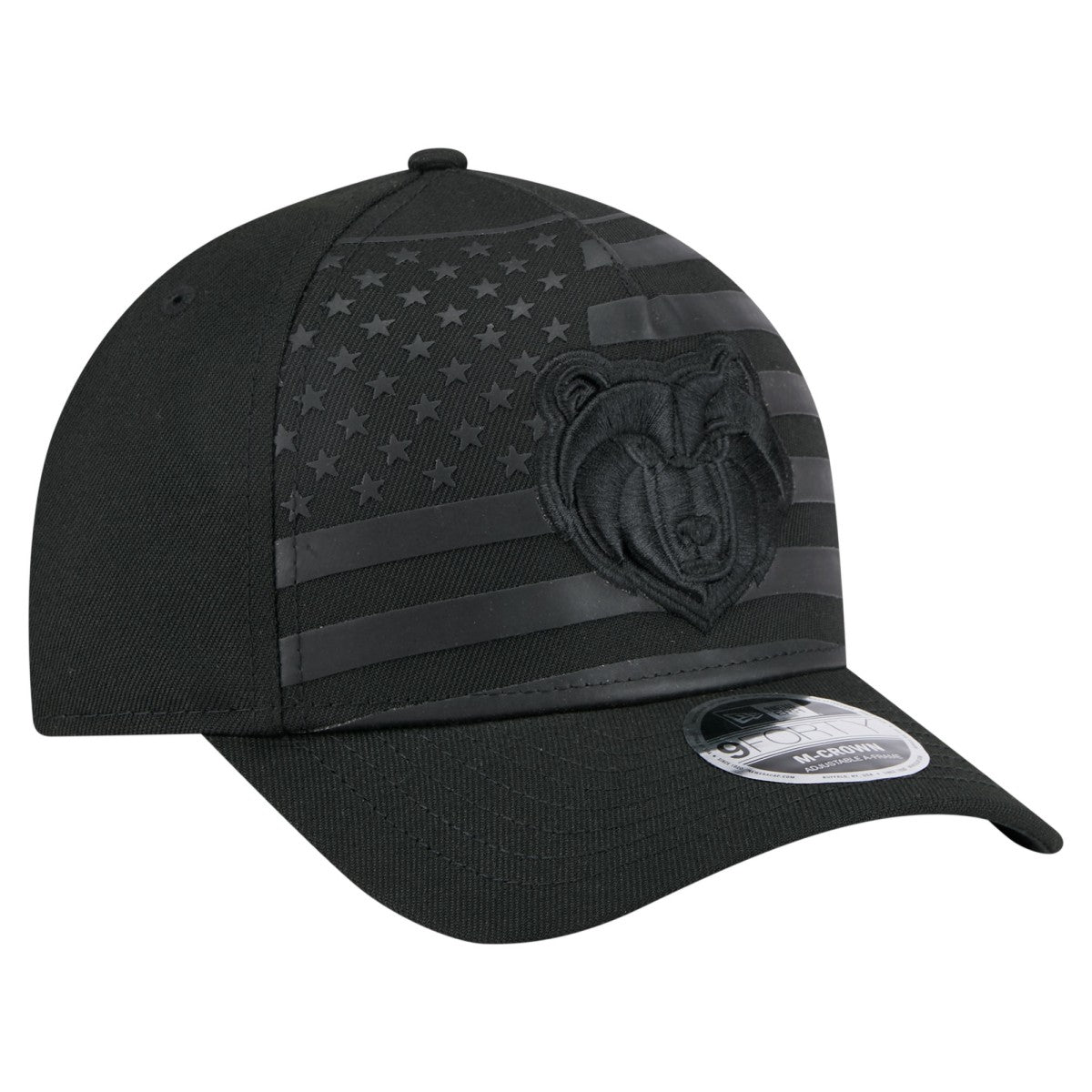 Memphis Grizzlies Game Day Flag A-Frame 9FORTY Adjustable Hat Black