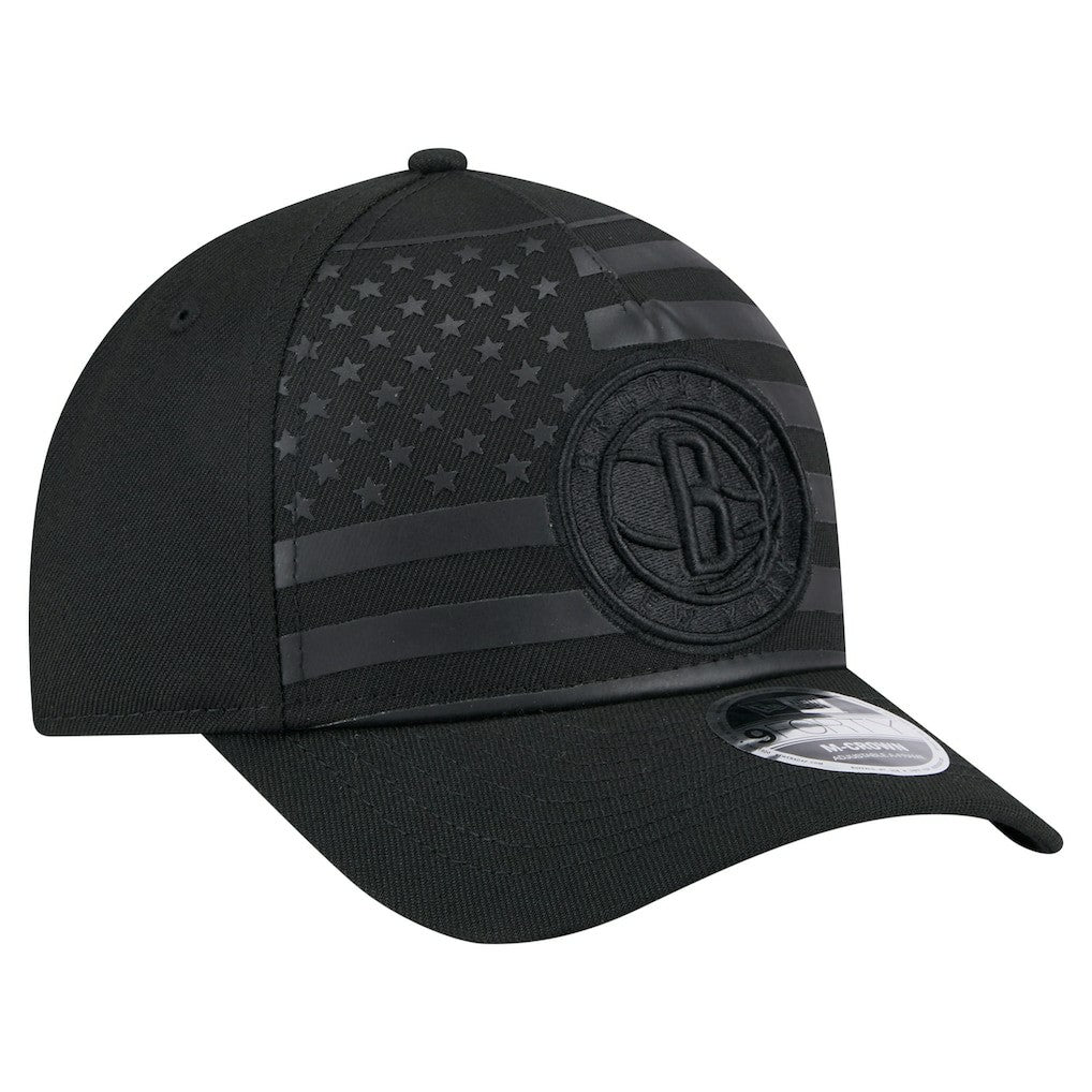 Brooklyn Nets Game Day Flag A-Frame 9FORTY Adjustable Hat Black