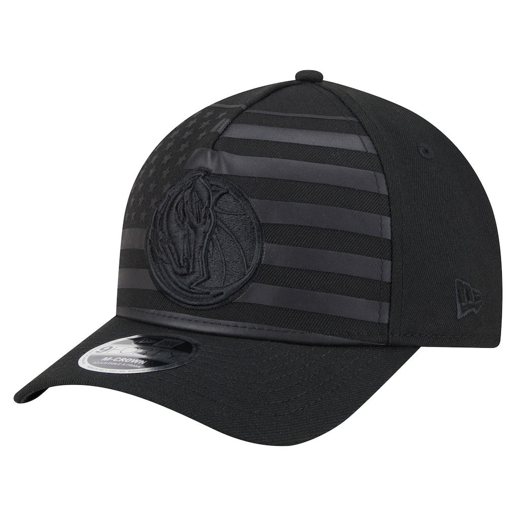 Dallas Mavericks Game Day Flag A-Frame 9FORTY Adjustable Hat Black