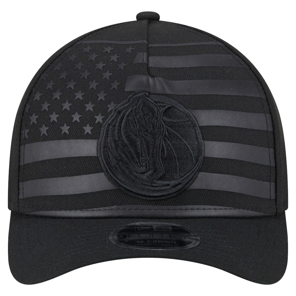 Dallas Mavericks Game Day Flag A-Frame 9FORTY Adjustable Hat Black
