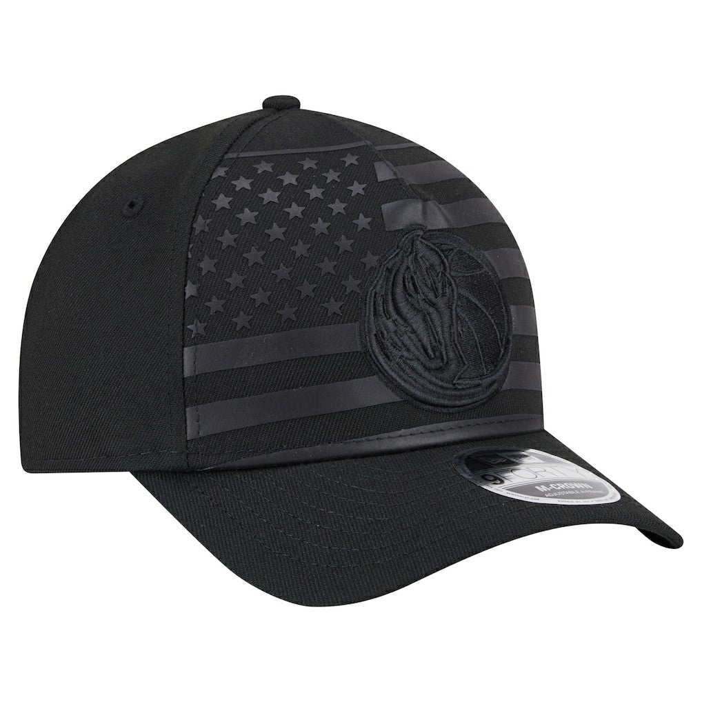 Dallas Mavericks Game Day Flag A-Frame 9FORTY Adjustable Hat Black