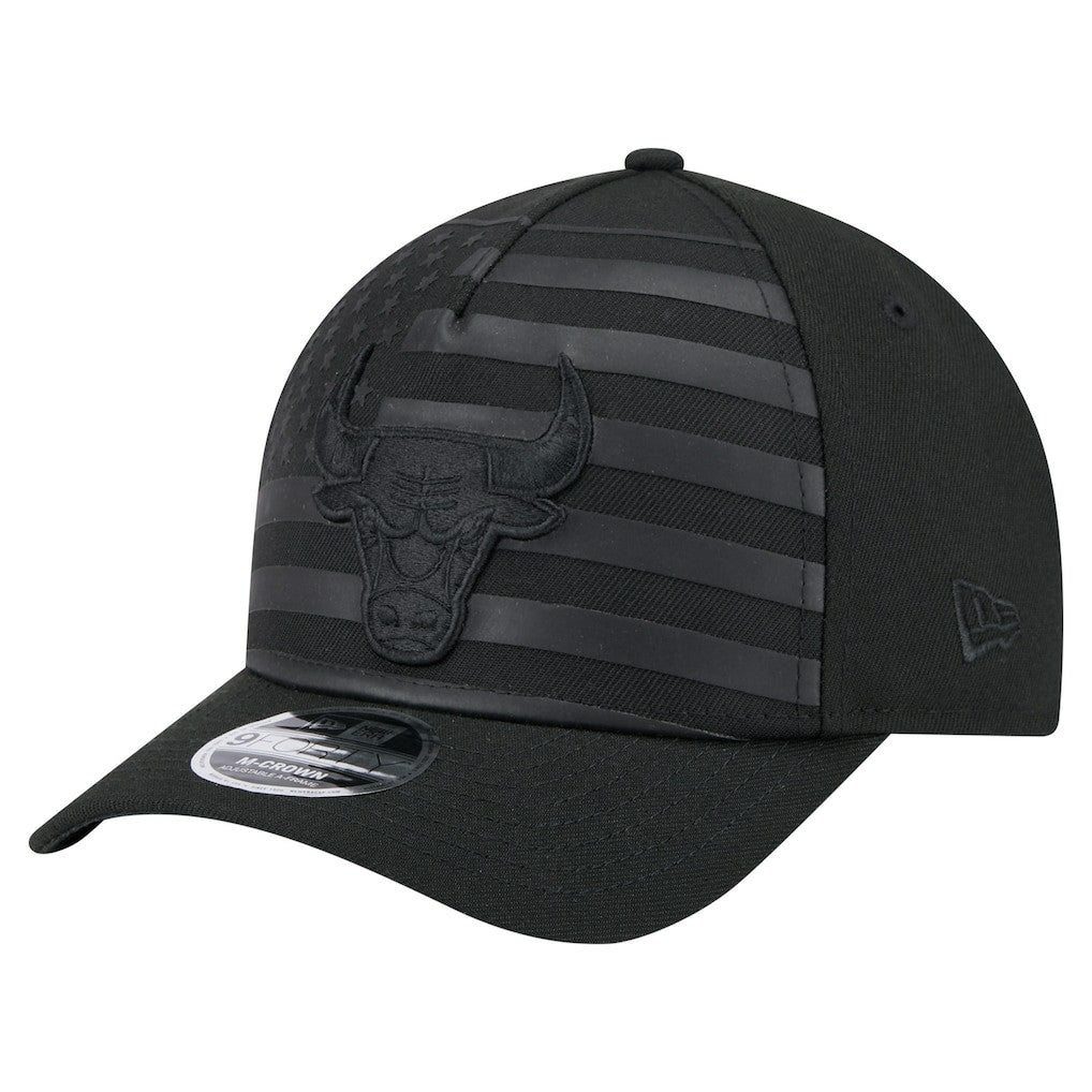 Chicago Bulls Game Day Flag A-Frame 9FORTY Adjustable Hat Black