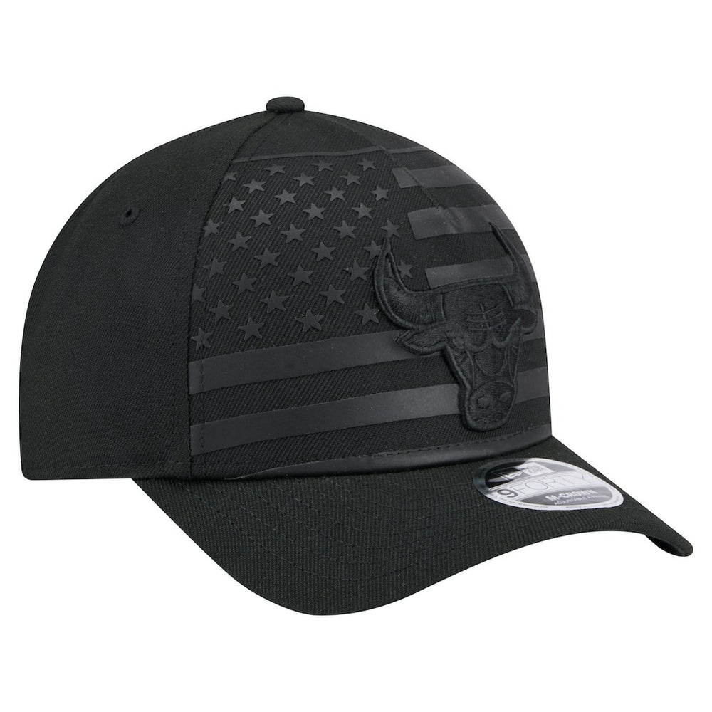Chicago Bulls Game Day Flag A-Frame 9FORTY Adjustable Hat Black