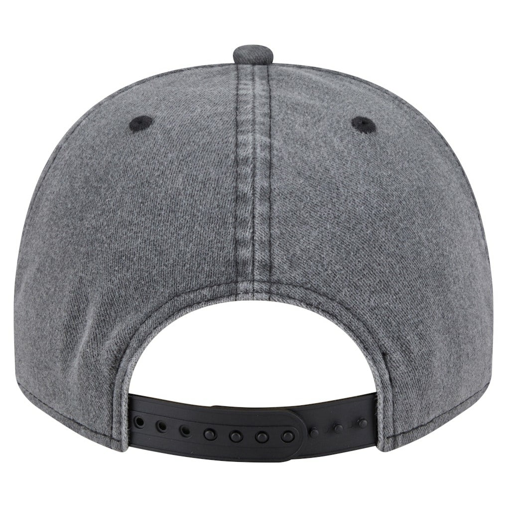 Philadelphia 76ers Throwback Washed Pre-Curved 9FIFTY Snapback Hat Charcoal