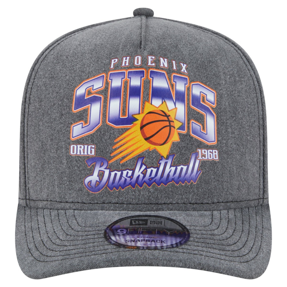 Phoenix Suns Throwback Washed Pre-Curved 9FIFTY Snapback Hat Charcoal