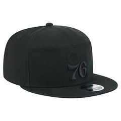 Philadelphia 76ers Adventure Canvas Split Panel 9FIFTY Snapback Hat Black