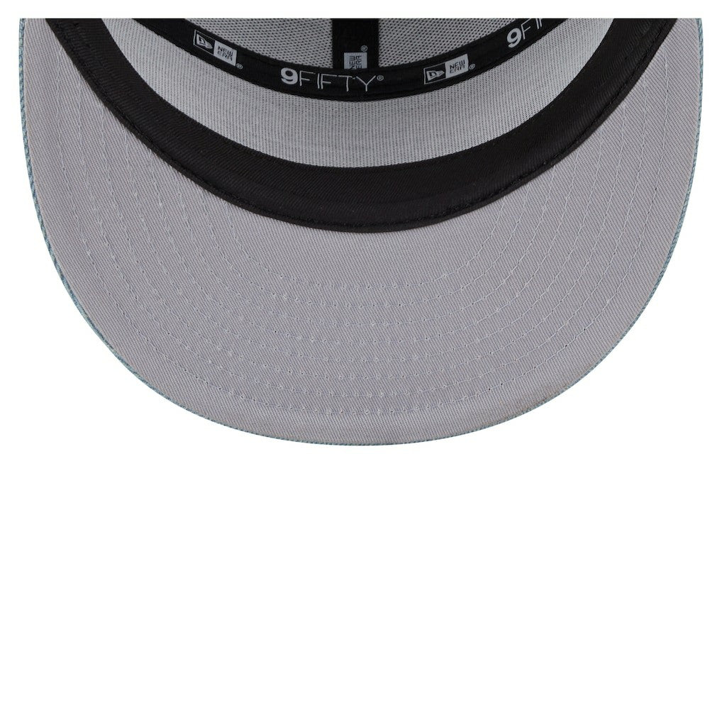 Boston Celtics Adventure Denim Split Panel 9FIFTY Snapback Trucker Hat