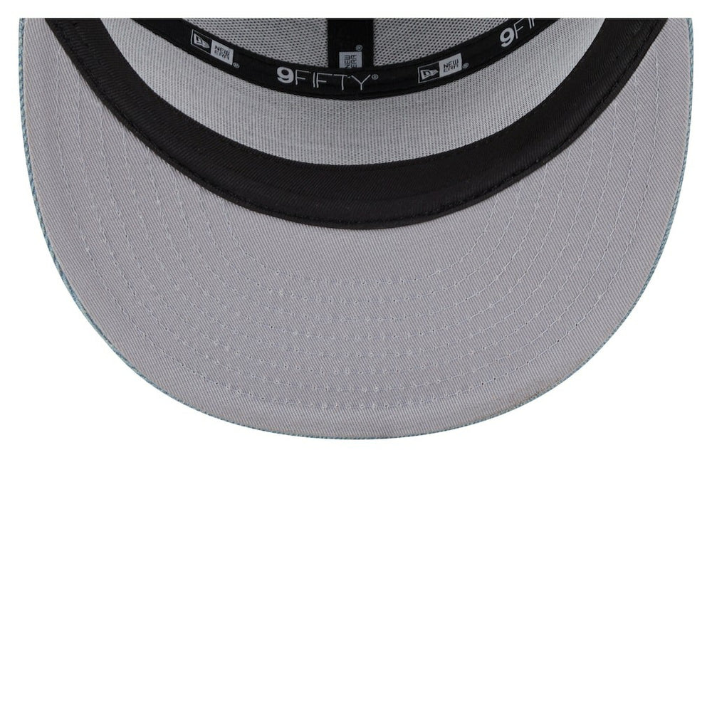 Boston Celtics Adventure Denim Split Panel 9FIFTY Snapback Trucker Hat