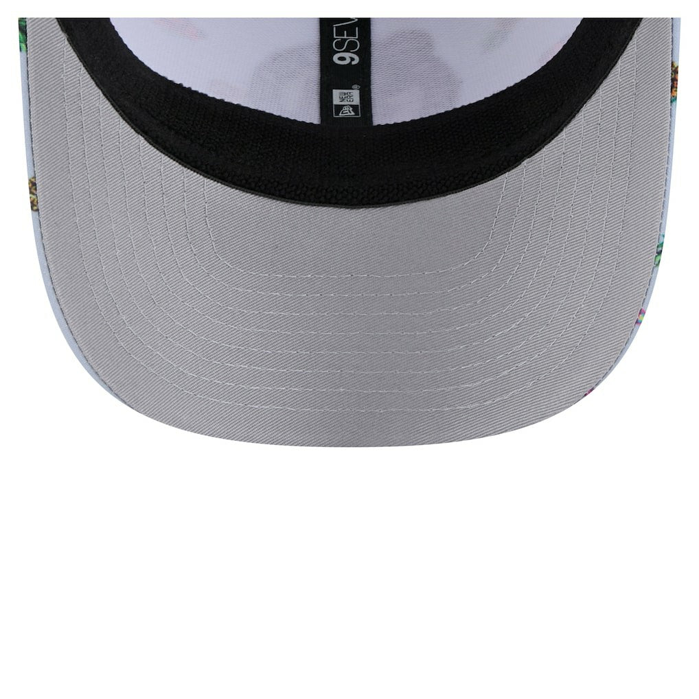 Boston Celtics Adventure Aloha Pattern 9SEVENTY Stretch-Snap Hat Light Blue/Gray