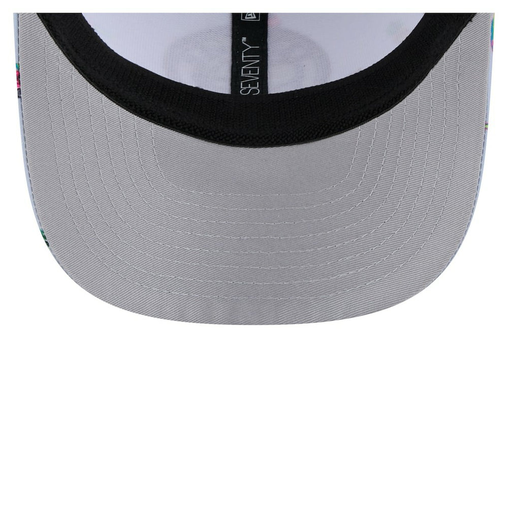 Brooklyn Nets Adventure Aloha Pattern 9SEVENTY Stretch-Snap Hat Light Blue/Gray