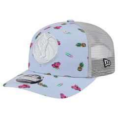 Dallas Mavericks Adventure Aloha Pattern 9SEVENTY Stretch-Snap Hat Light Blue/Gray