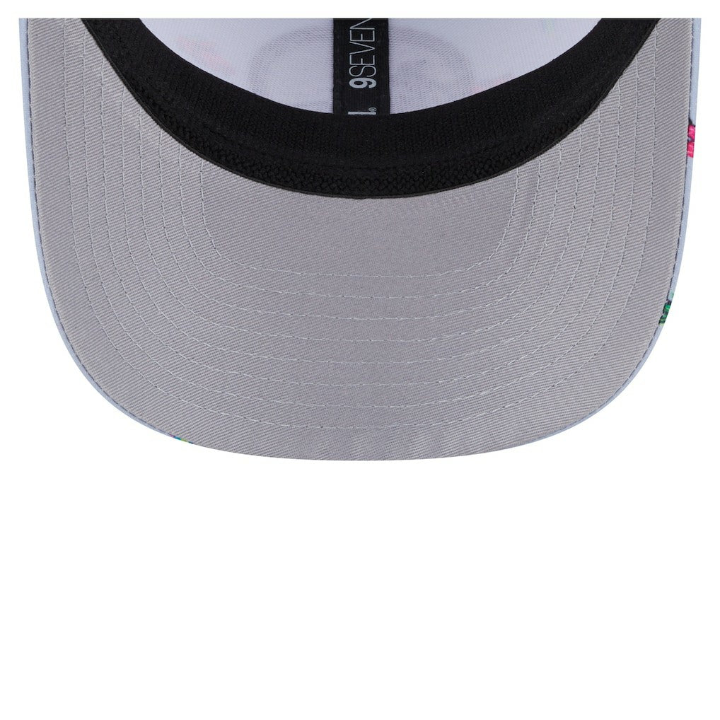 Golden State Warriors Adventure Aloha Pattern 9SEVENTY Stretch-Snap Hat Light Blue/Gray