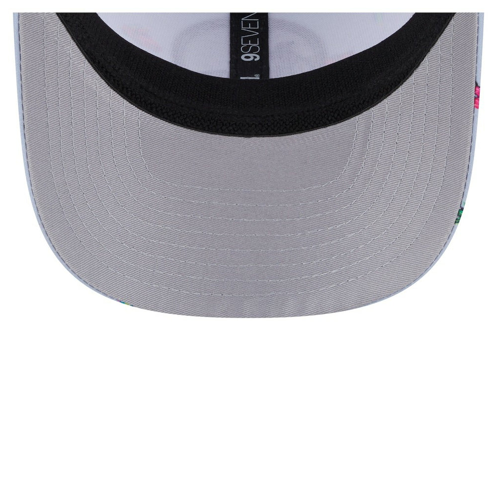 Golden State Warriors Adventure Aloha Pattern 9SEVENTY Stretch-Snap Hat Light Blue/Gray