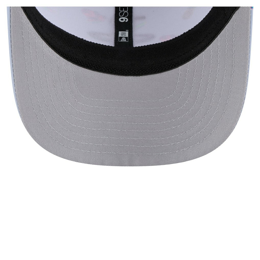 Houston Rockets Adventure Aloha Pattern 9SEVENTY Stretch-Snap Hat Light Blue/Gray