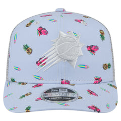 Phoenix Suns Adventure Aloha Pattern 9SEVENTY Stretch-Snap Hat Light Blue/Gray