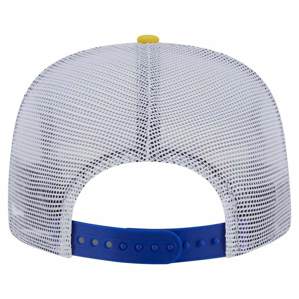 Golden State Warriors Throwback Dye Golfer Snapback Hat Royal/Gold
