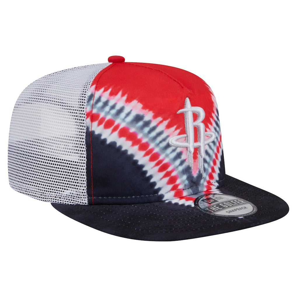 Houston Rockets Throwback Dye Golfer Snapback Hat Black/Red