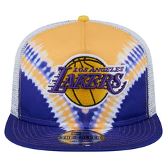 Los Angeles Lakers Throwback Dye Golfer Snapback Hat Purple/Gold