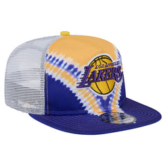 Los Angeles Lakers Throwback Dye Golfer Snapback Hat Purple/Gold