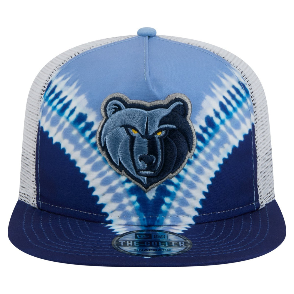 Memphis Grizzlies Throwback Dye Golfer Snapback Hat Navy/Light Blue