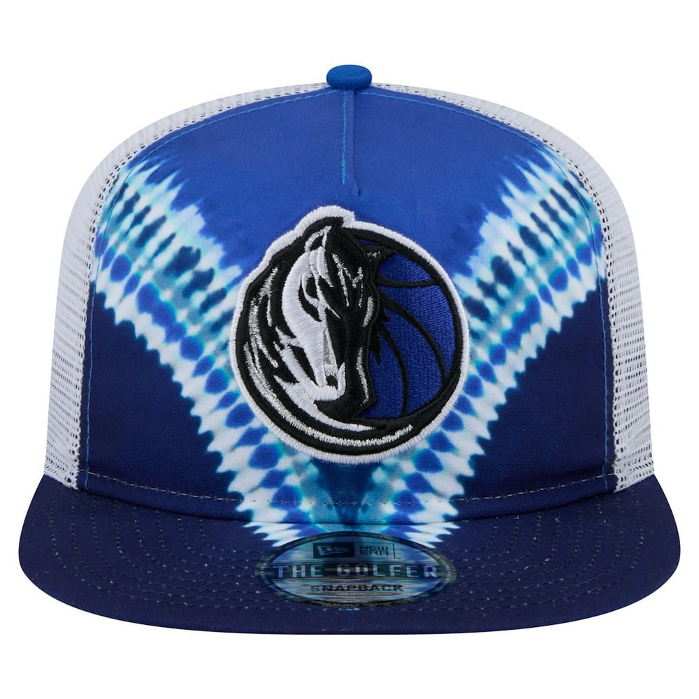 Dallas Mavericks Throwback Dye Golfer Snapback Hat Navy/Blue