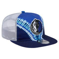 Dallas Mavericks Throwback Dye Golfer Snapback Hat Navy/Blue