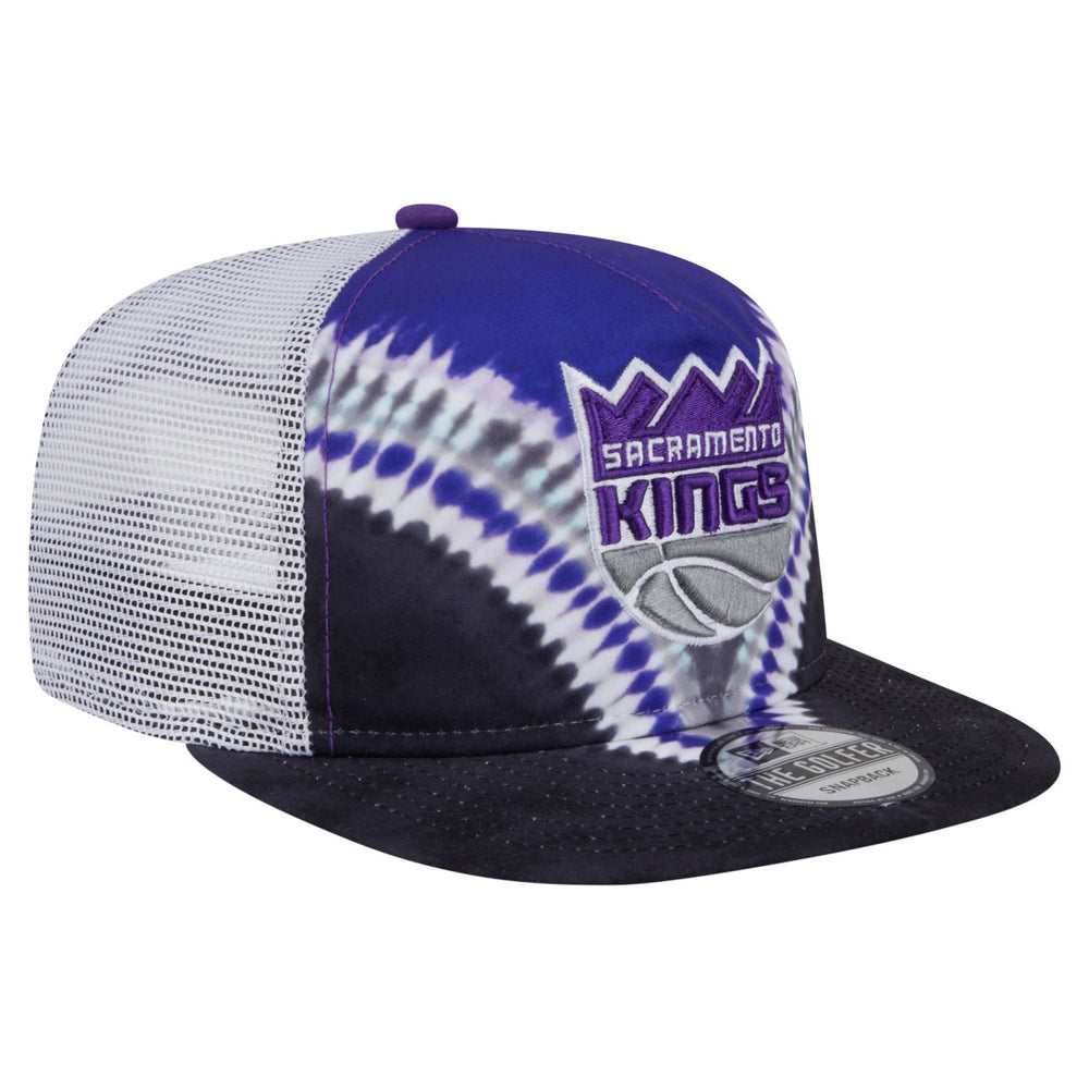 Sacramento Kings Throwback Dye Golfer Snapback Hat Black/Purple