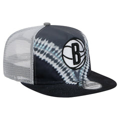 Brooklyn Nets Throwback Dye Golfer Snapback Hat Black/Gray