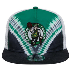 Boston Celtics Throwback Dye Golfer Snapback Hat Black/Kelly Green