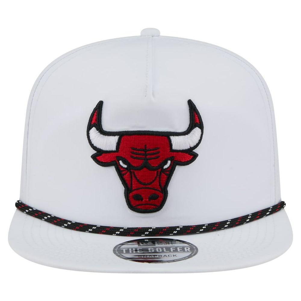 Chicago Bulls Performance Rope Golfer Adjustable Hat White