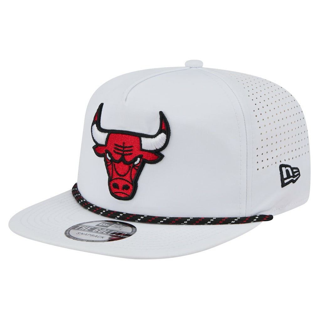 Chicago Bulls Performance Rope Golfer Adjustable Hat White