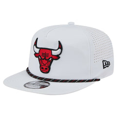 Chicago Bulls Performance Rope Golfer Adjustable Hat White