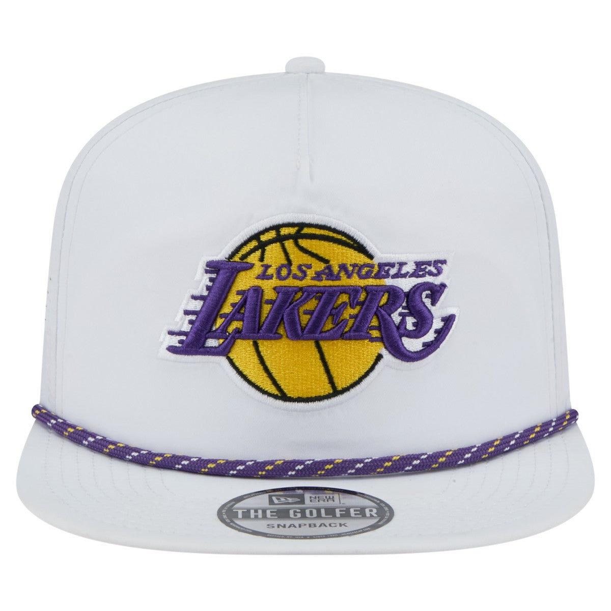 Los Angeles Lakers Performance Rope Golfer Adjustable Hat White