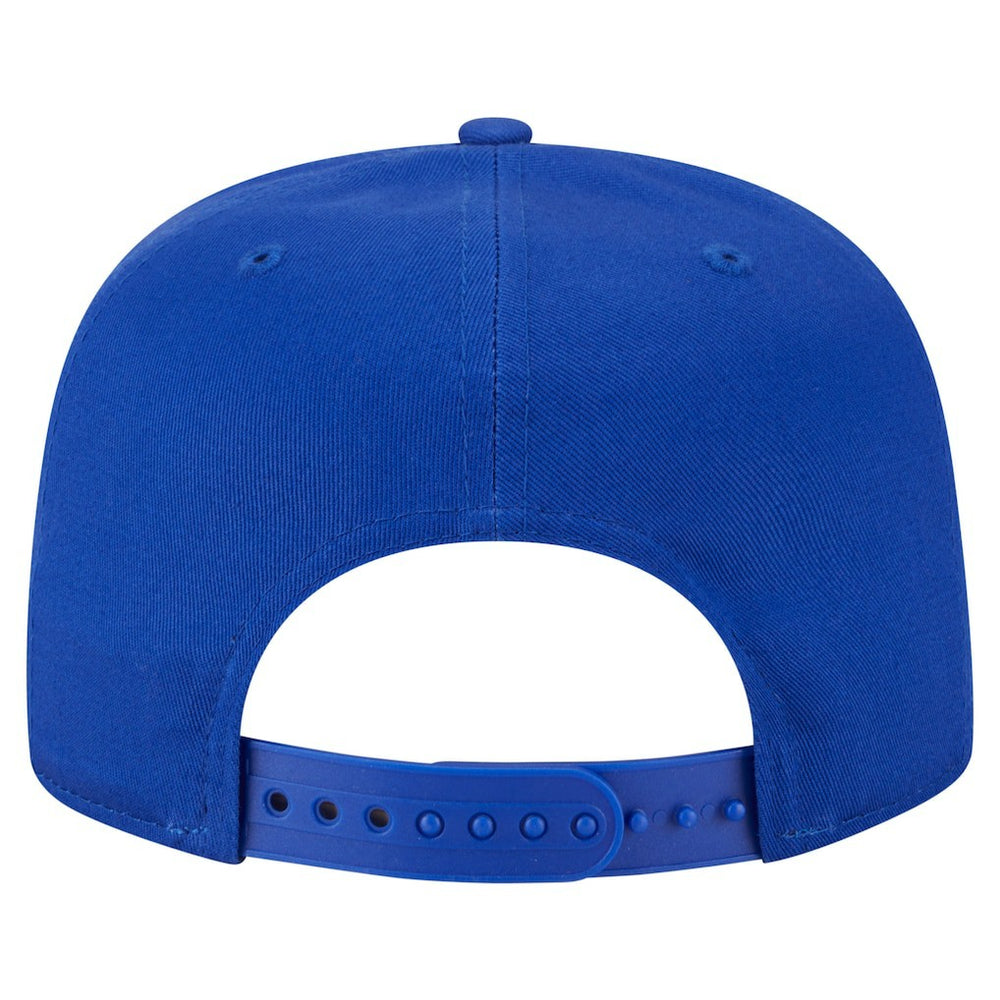 Golden State Warriors Team Text Golfer Snapback Hat Royal