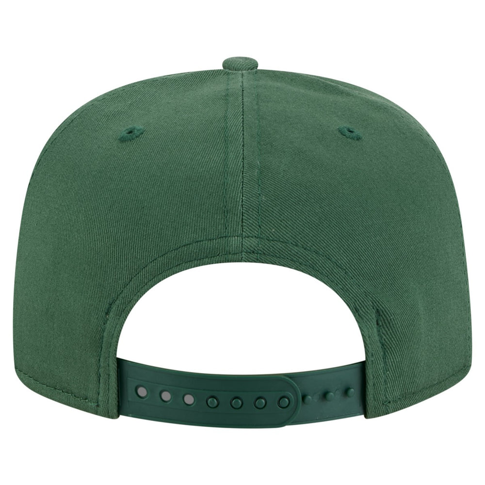 Milwaukee Bucks Team Text Golfer Snapback Hat Hunter Green