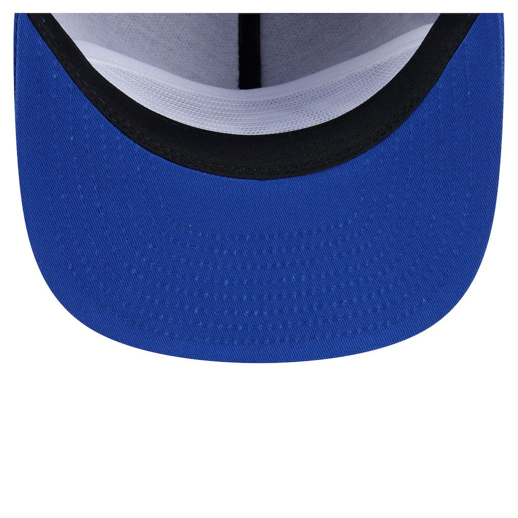 Philadelphia 76ers Team Text Golfer Snapback Hat Royal