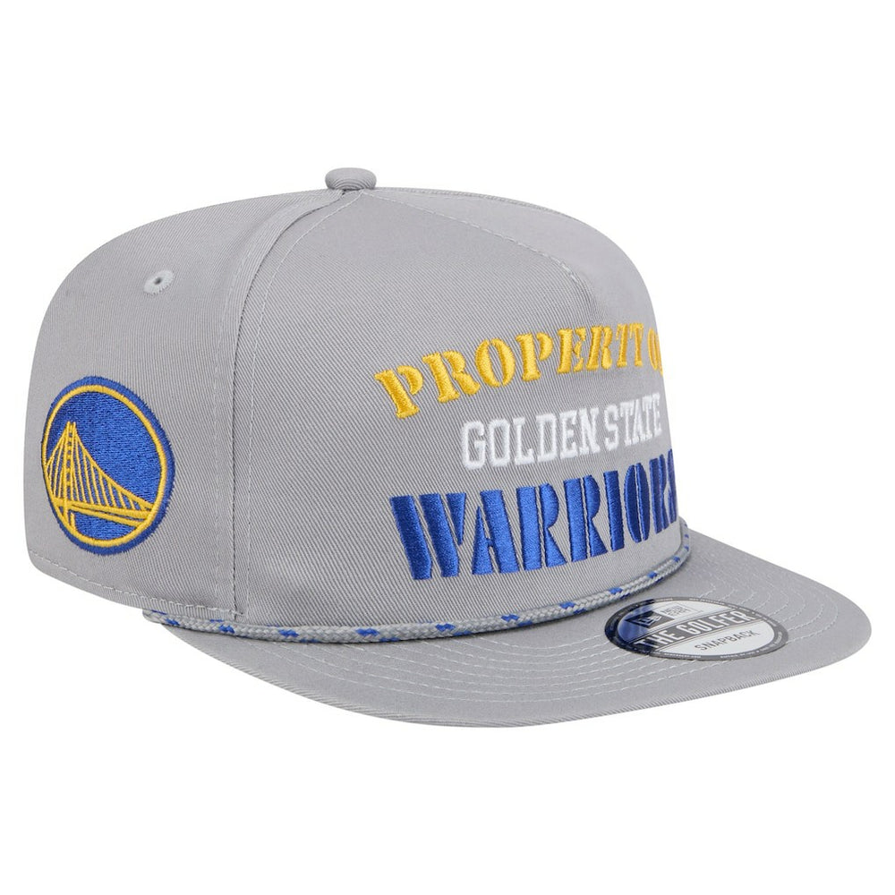 Golden State Warriors Throwback Property Of Golfer Snapback Hat Gray