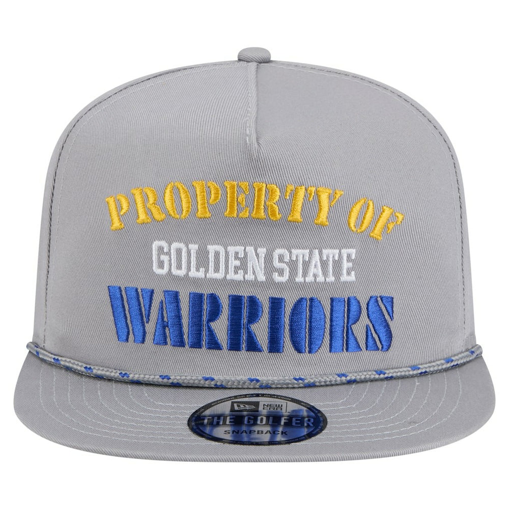Golden State Warriors Throwback Property Of Golfer Snapback Hat Gray