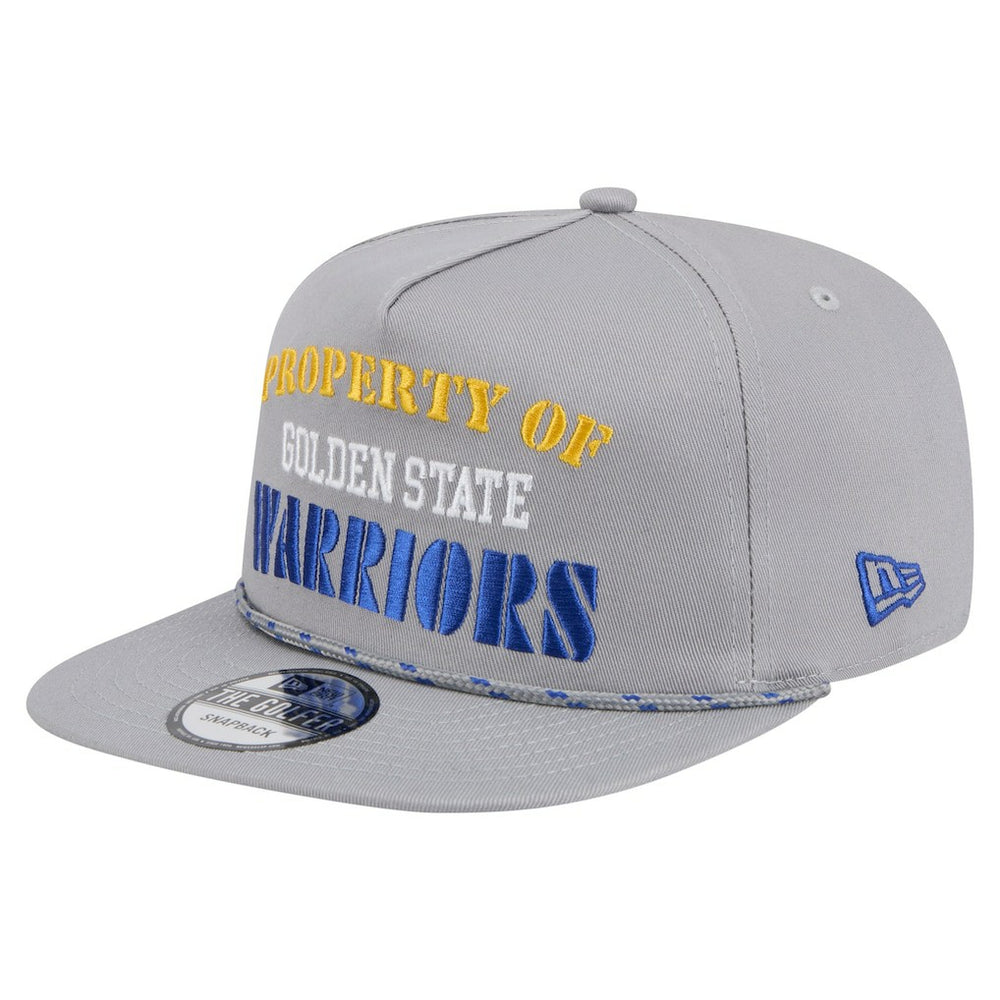 Golden State Warriors Throwback Property Of Golfer Snapback Hat Gray