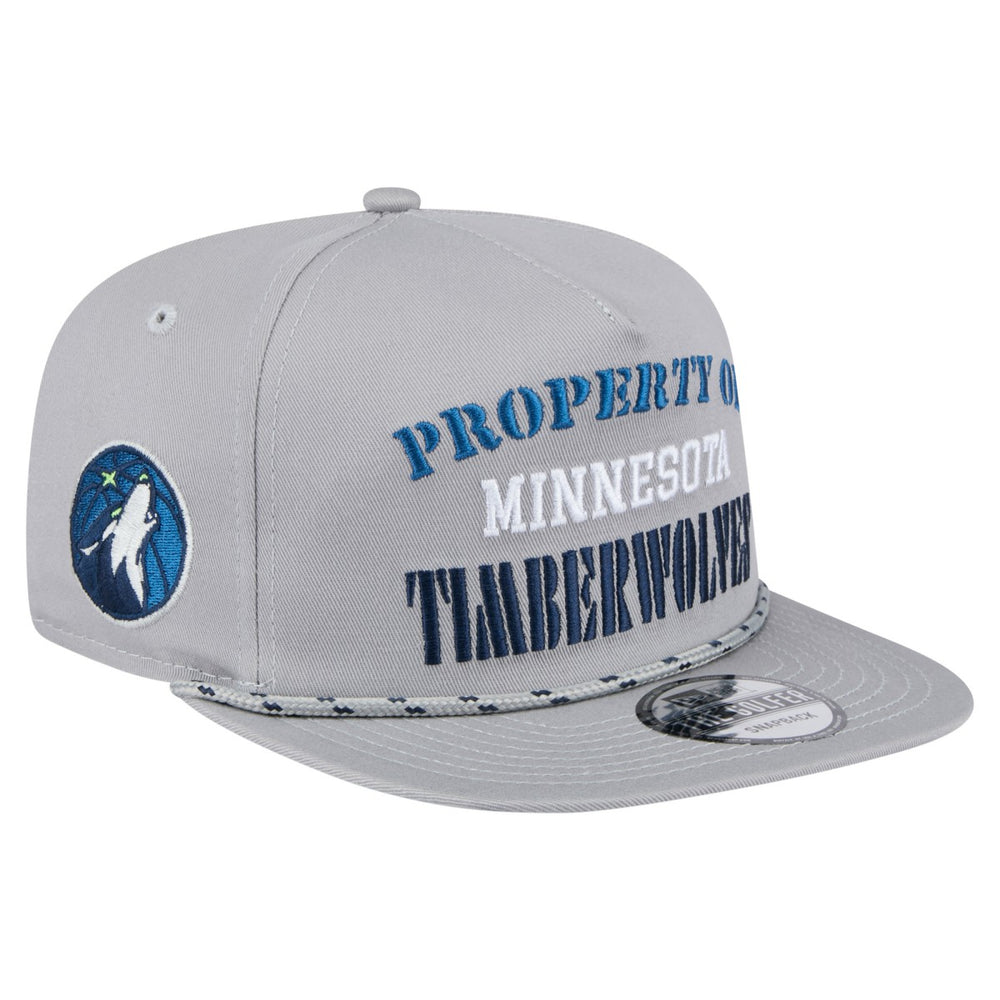 Minnesota Timberwolves Throwback Property Of Golfer Snapback Hat Gray