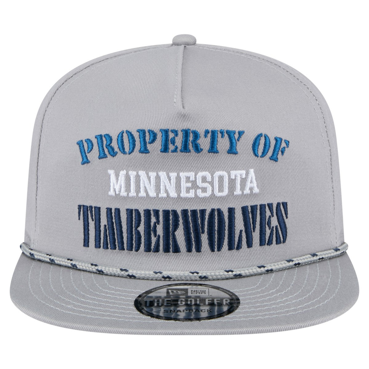 Minnesota Timberwolves Throwback Property Of Golfer Snapback Hat Gray