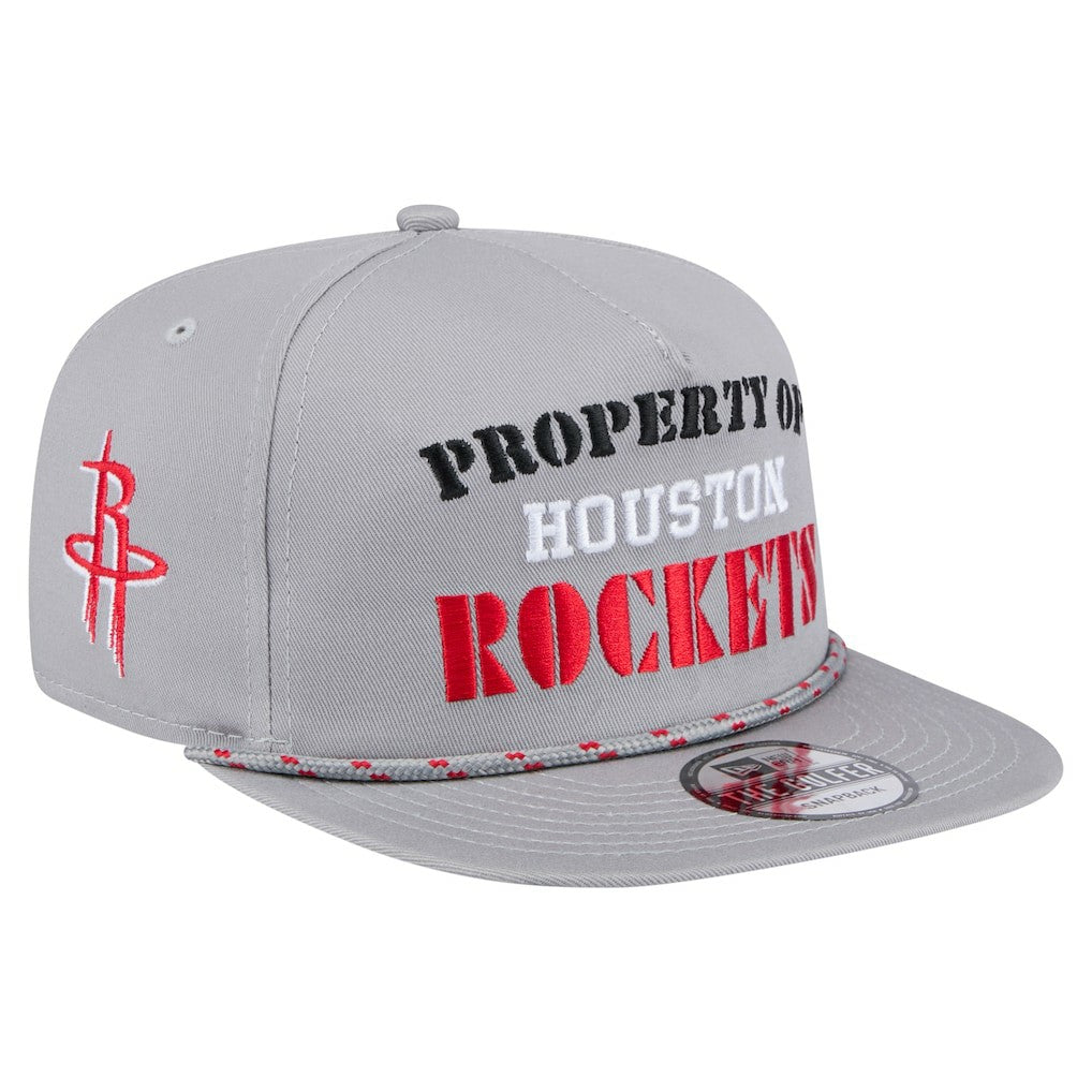 Houston Rockets Throwback Property Of Golfer Snapback Hat Gray