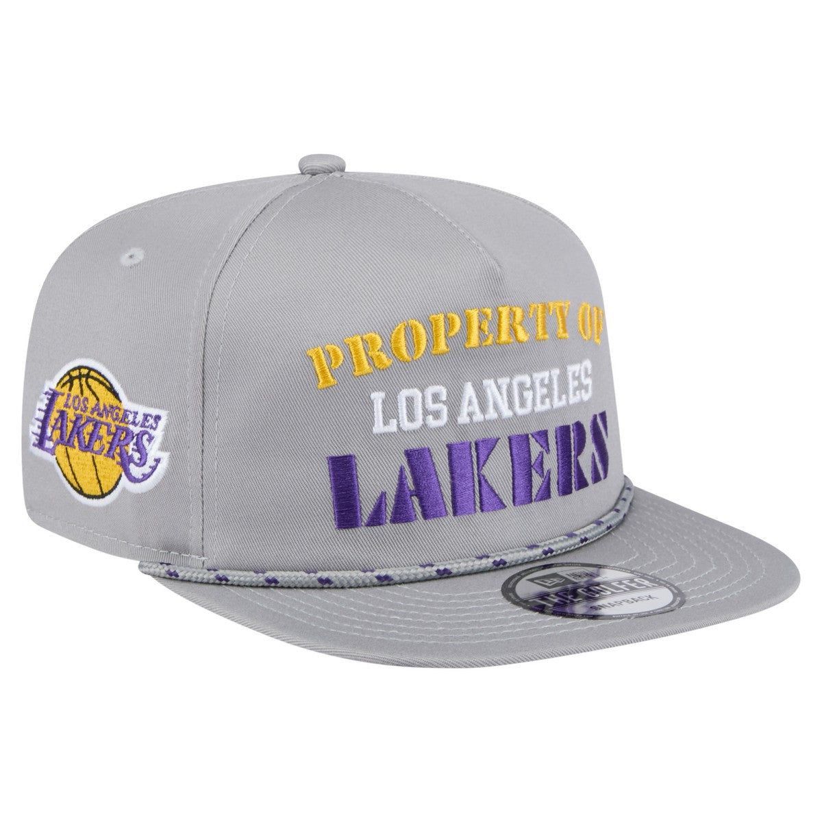 Los Angeles Lakers Throwback Property Of Golfer Snapback Hat Gray