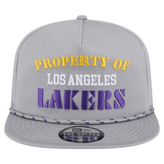 Los Angeles Lakers Throwback Property Of Golfer Snapback Hat Gray