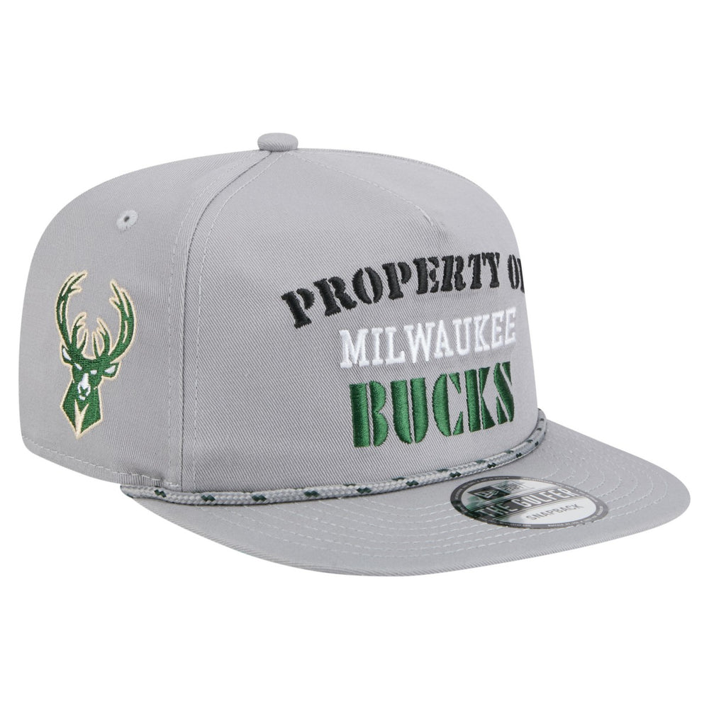 Milwaukee Bucks Throwback Property Of Golfer Snapback Hat Gray