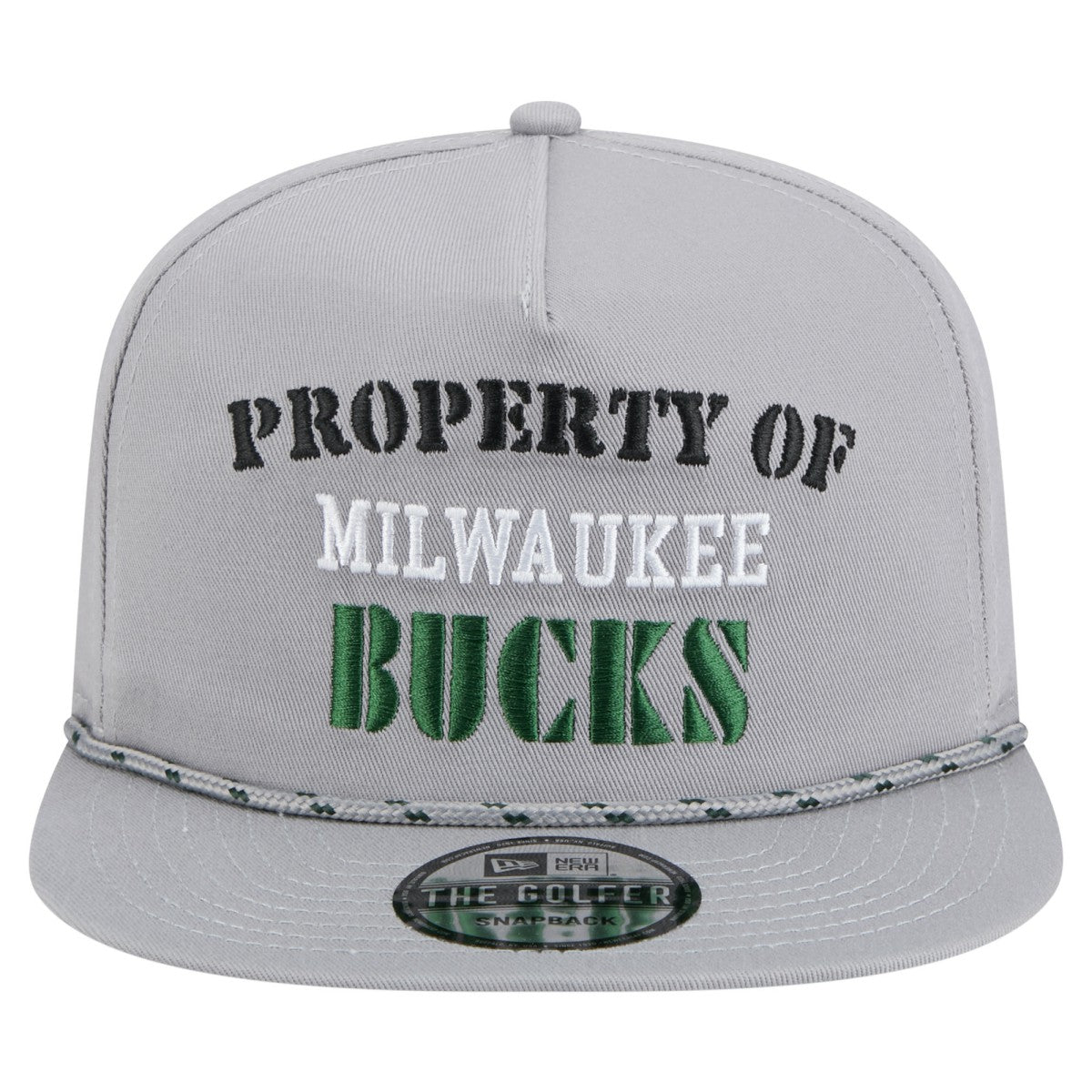 Milwaukee Bucks Throwback Property Of Golfer Snapback Hat Gray